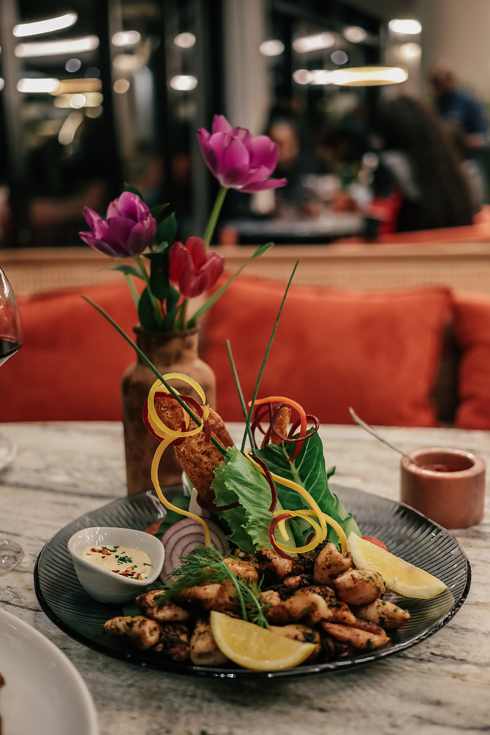 Olives & Plates Grilled Calamari