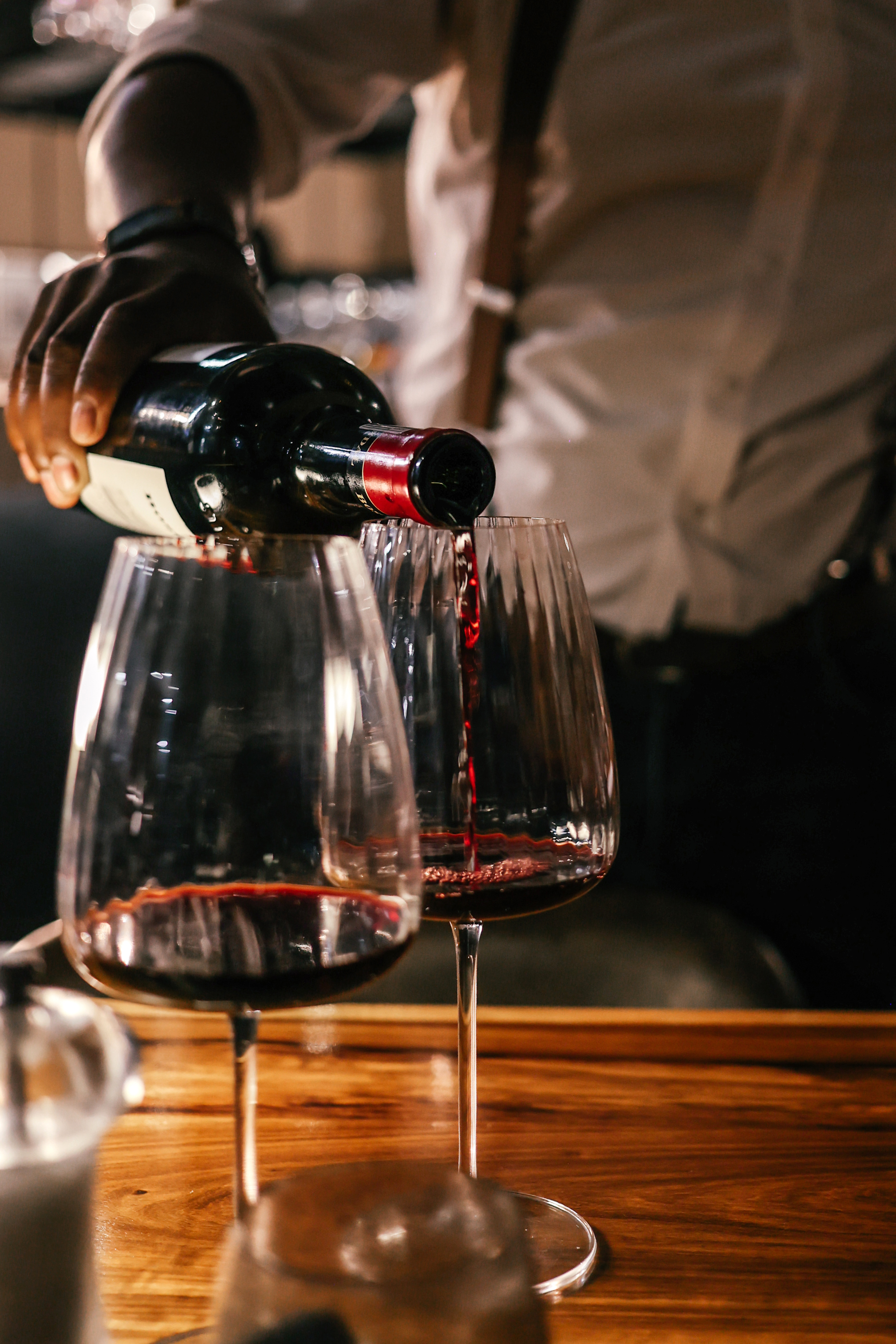 Pasta Barra Pouring Wine
